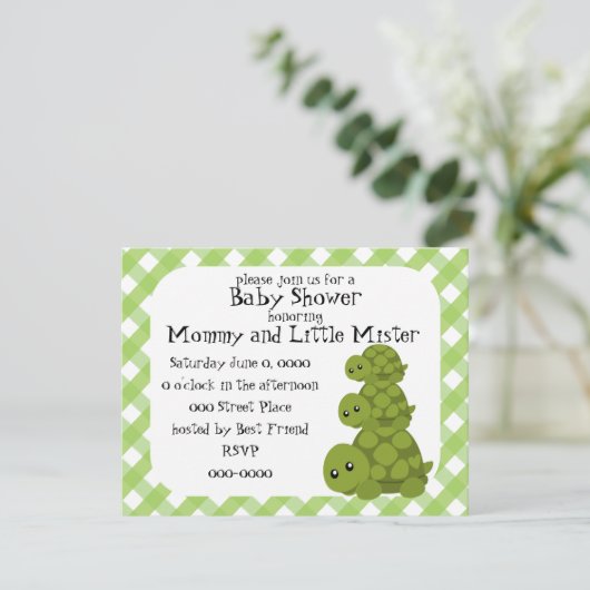 かわいいカメさん3 招待状 (スタンド正面)