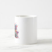 かわいいカメのアート コーヒーマグカップ (中央)