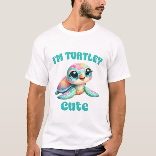 かわいいカメのイラストがキュート Tシャツ (正面)