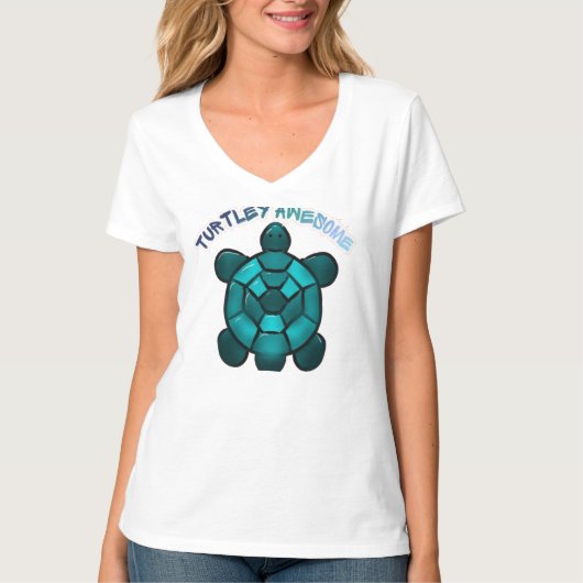 かわいいカメのカタツムリの面白いギフト Tシャツ (正面)