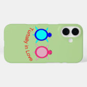 かわいいカメのカップル Case-Mate iPhoneケース (裏面 (横))