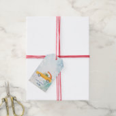 かわいいカメのキリン・サファリジャングル誕生日パーティー ギフトタグ (より糸付き)