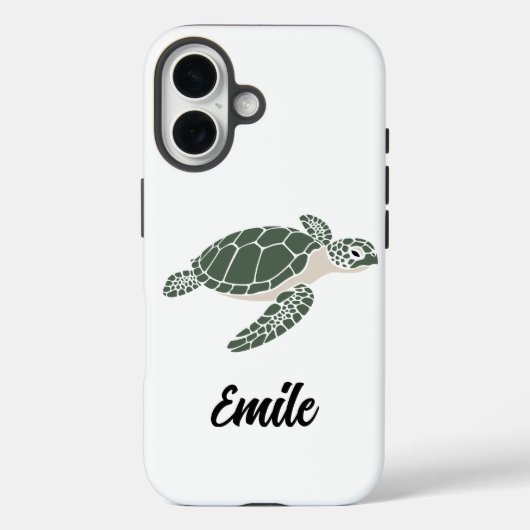 かわいいカメのスマホケース Case-Mate iPhoneケース (裏面)