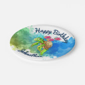 かわいいカメのパーティーのプレート ペーパープレート (アングル)