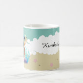 かわいいカメの子供の名前 コーヒーマグカップ (中央)