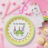 かわいいカメの第2ハッピーバースデーの紙皿 ペーパープレート (パーティー)