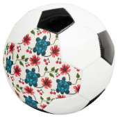 かわいいカメの花柄 サッカーボール (3/4)