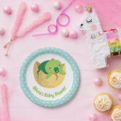 かわいいカメインエッグ水玉模様ベビーシャワープレート ペーパープレート (パーティー)