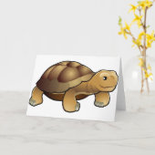 かわいいカメフレンドリー。 カード (黄色い花)