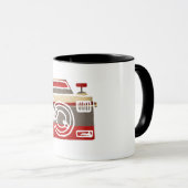 かわいいカメララブハート写真グラフィック マグカップ (正面右)