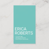 かわいいカメラ撮影光ティール(緑がかった色)写真家 名刺 (裏面)