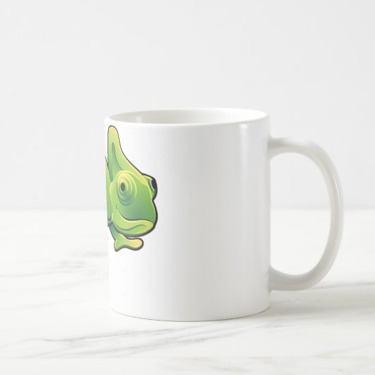かわいいカメレオンのトカゲ コーヒーマグカップ (右)
