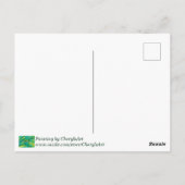 かわいいカメレオンのポストカードの挨拶やテキスト ポストカード (裏面)