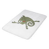 かわいいカメレオン バスマット (アングル)