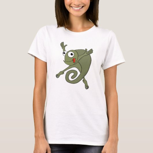 かわいいカメレオン Tシャツ (正面)