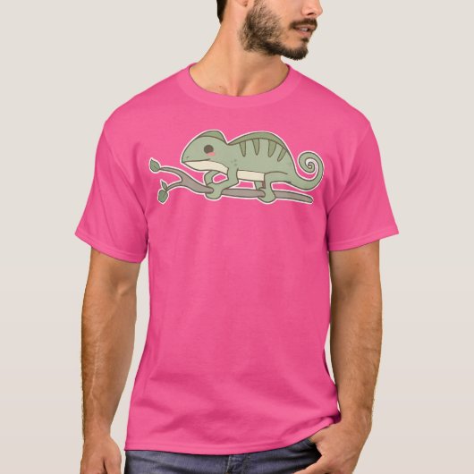 かわいいカメレオン Tシャツ (正面)