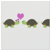 かわいいカメ愛 ファブリック (クローズアップ)