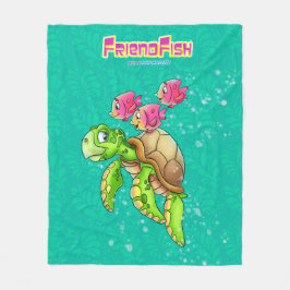 かわいいカメ毛布 フリースブランケット