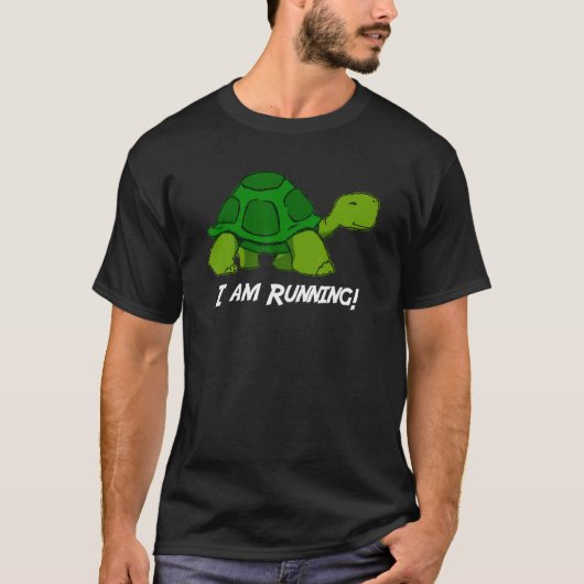 かわいいカメ私はランニング Tシャツ (正面)