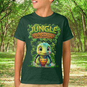 かわいいカメ野生動物のカメキャラクター🐢 Tシャツ