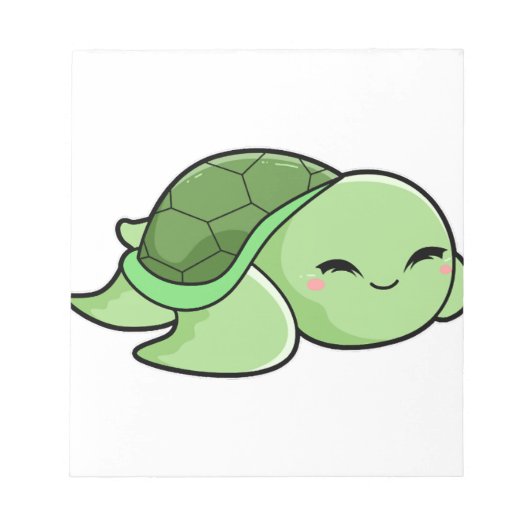 かわいいカメ1 ノートパッド (正面)