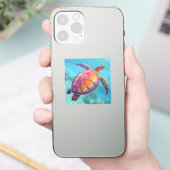 かわいいカメ シール (スマートフォン)