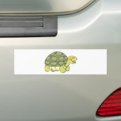 かわいいカメ バンパーステッカー (車上)