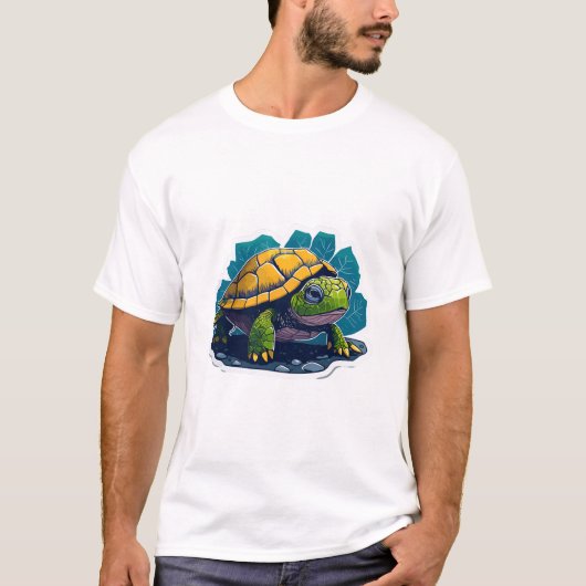 かわいいカメ Tシャツ (正面)