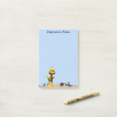 かわいいカモとカニのビーチ ポストイット (デスク上)