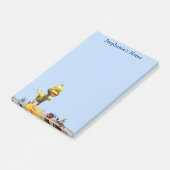 かわいいカモとカニのビーチ ポストイット (アングル)