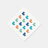 かわいいカモのパドリングアート装飾用クッション スタンダードカクテルナプキン (角)