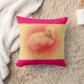 かわいいカモの子ども クッション (ブランケット)