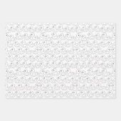 かわいいカモの柄 ラッピングペーパーシート (正面2)