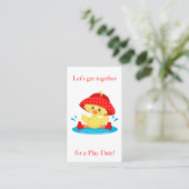 かわいいカモの遊び場 コーリングカード (スタンド正面)