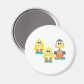 かわいいカモガチョウ マグネット (正面/裏面)