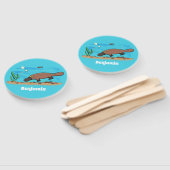 かわいいカモノハシのスイミングアニメ ハンドファン (組立なし)