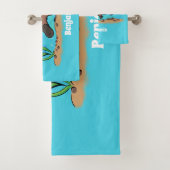 かわいいカモノハシのスイミングアニメ バスタオルセット (インサイチュ)