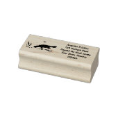 かわいいカモノハシのスイミングアニメ ラバースタンプ (スタンプ)