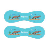 かわいいカモノハシのスイミングアニメ 野球ボール (パネル)