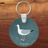 かわいいカモメの名前 キーホルダー (正面)