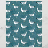 かわいいカモメ両面スクラップブック紙 (裏面)