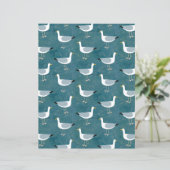 かわいいカモメ両面スクラップブック紙 (スタンド正面)