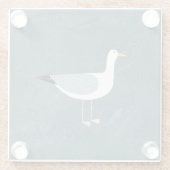 かわいいカモメ ガラスコースター (裏面)
