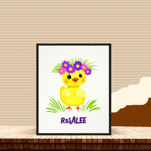 かわいいカモ フォトプリント           