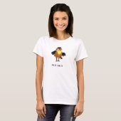 かわいいカラスのキャラクター Tシャツ (正面フル)