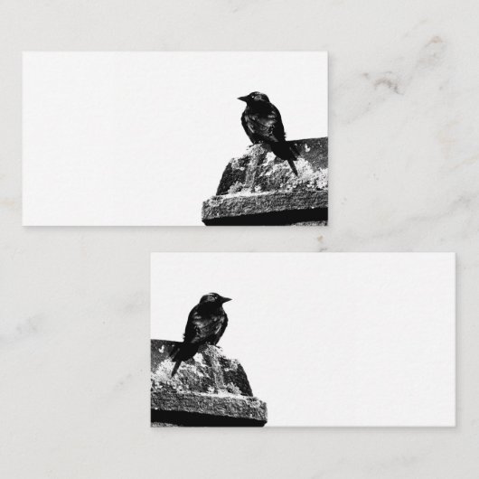 かわいいカラスの名刺 名刺 (正面/裏面)