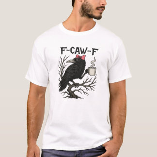 かわいいカラス F CAW F Tシャツ