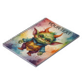 かわいいカラフルおもしろいの小さなゴブリン ノートブック (左側)