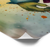 かわいいカラフルおもしろいの小さなゴブリン ポスター (コーナー)