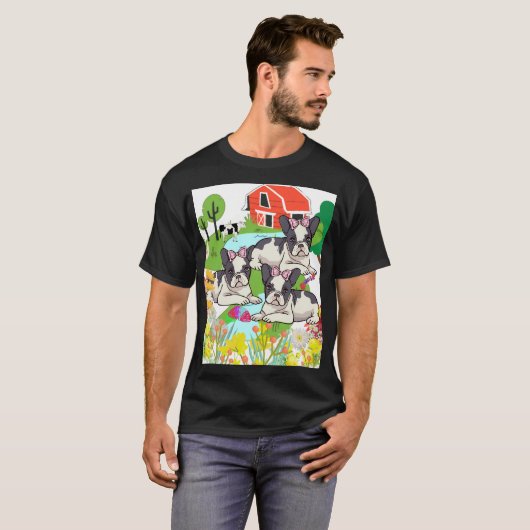 かわいいカラフルおもしろいキッズボーイズ新学期動物 Tシャツ (正面フル)